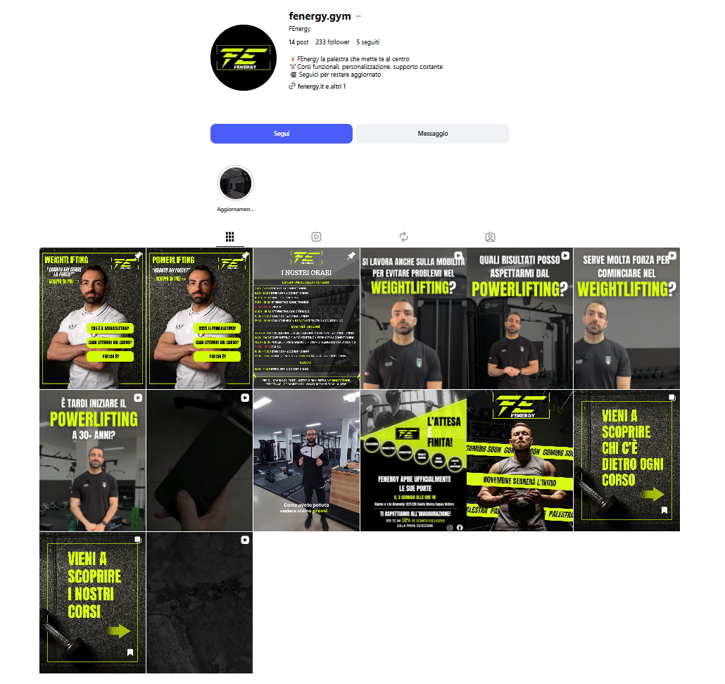 Profilo Instagram FEnergy