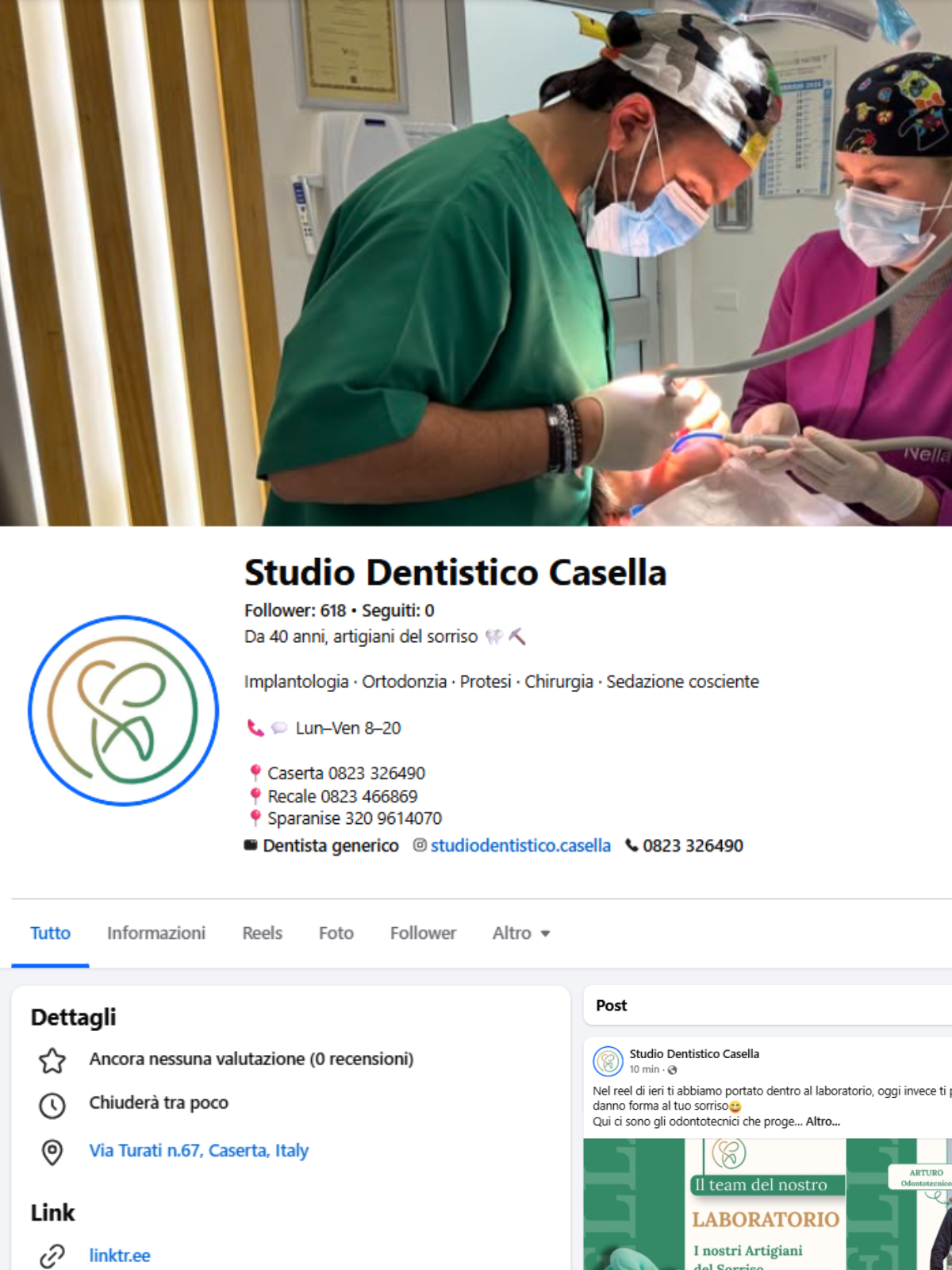 Profilo Facebook Studio Casella