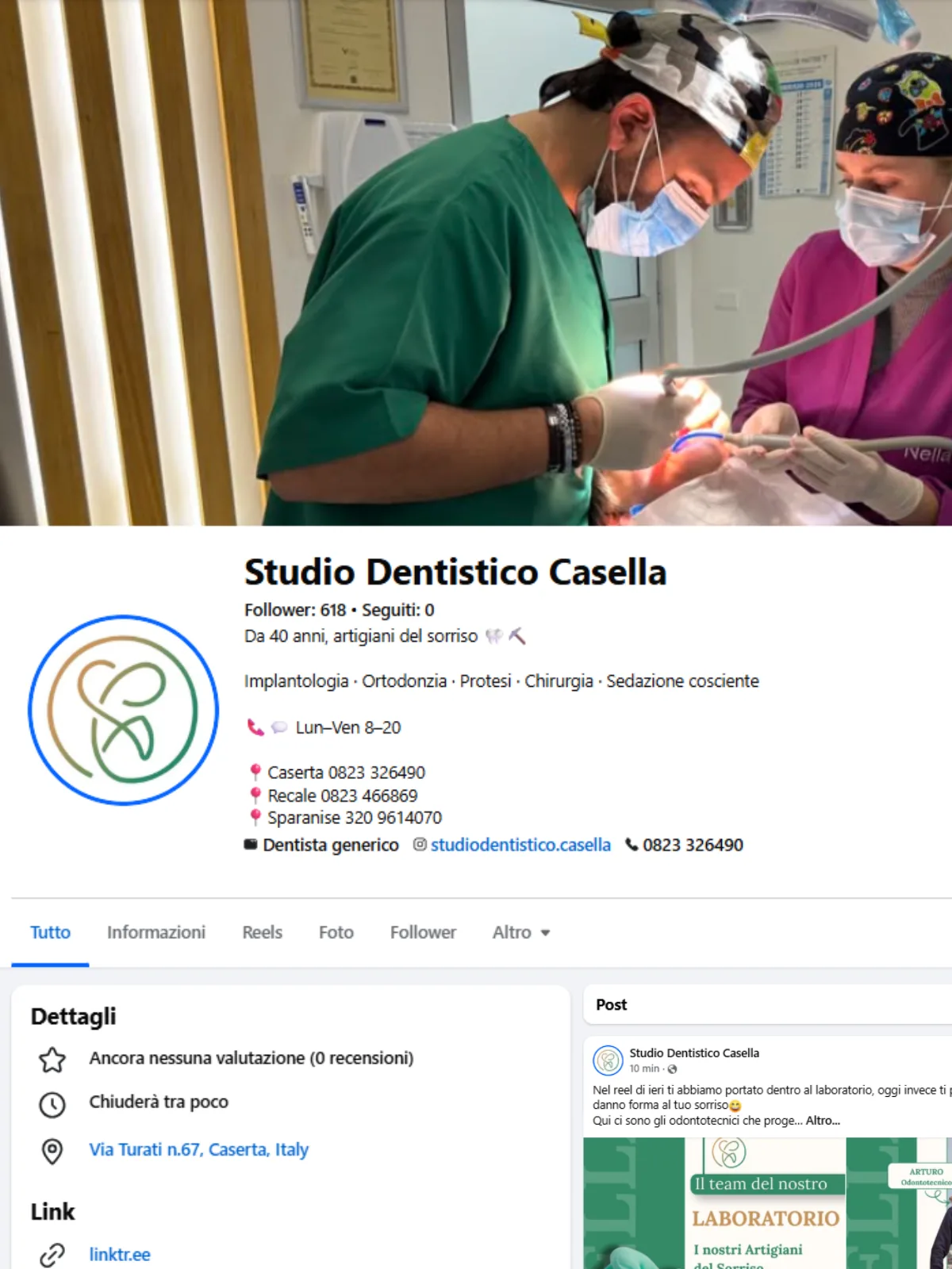 Profilo Facebook Studio Casella